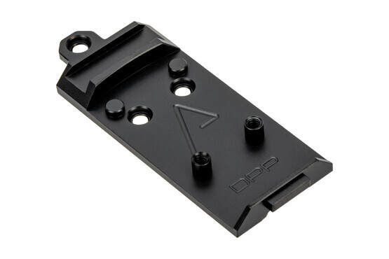 Agency Arms AOS Glock Slide Optic Cover Plate for Leupold DeltaPoint PRO. Forward Sight cut.